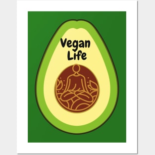 Vegan Life An Yoga Posters and Art